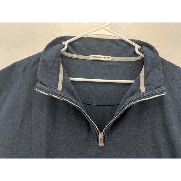 Peter Millar Quarter Zip Pullover Golf Preppy Sweater - Picture 3 of 10